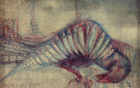 MACCIOTTA GIOVANNI Torino 1927 - 1993 Coassolo (TO) "Senza titolo" 1962 16x24...