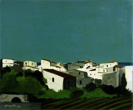 ENOTRIO (ENOTRIO PUGLIESE) Buenos Aires 1920 - 1989 Roma "Paesaggio...