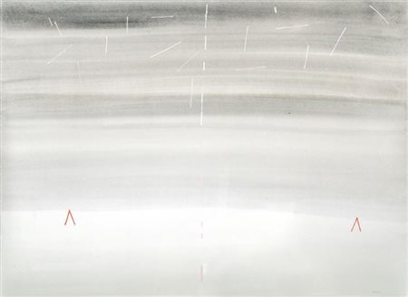 VAGO VALENTINO Barlassima (MI) 1931 "Senza titolo" 50x70 acrilico su carta...