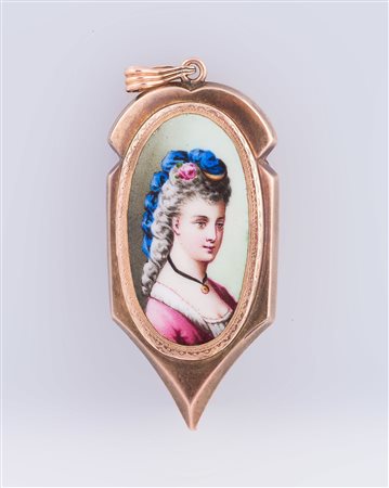 Miniatura in oro di basso titolo 1880 circa. . . [Nessun Autore] . . .