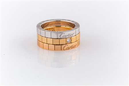 CARTIER Tre verette Cartier oro tre colori tot gr 18.10. . . CARTIER . . .