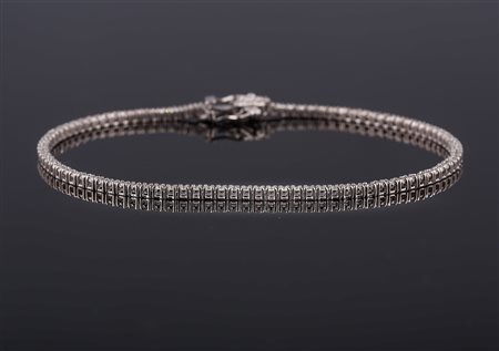 bracciale tennis oro bianco gr 6.20, diamanti cts. 1.23. . . [Nessun Autore]...