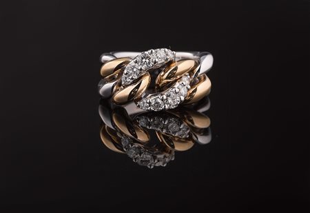 Anello in oro gr 15.70, brillanti ct 0.82. . . [Nessun Autore] . . .