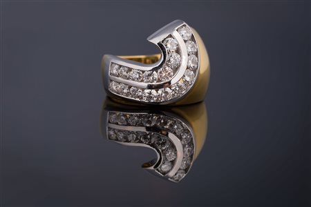 Anello in oro gr 11.80, brillanti cts 1.63. . . [Nessun Autore] . . .