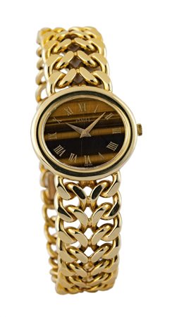 PIAGET Orologio gioiello, anni '80 Diam 27 Cassa in oro giallo, di forma...