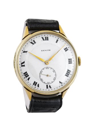 ZENITH Solo tempo, anni '30 Diam 39mm Cassa in oro, a cerniera, in due parti....