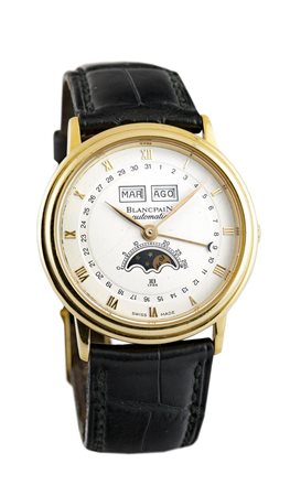 BLANCPAIN Triplo calendario con fasi luna, mod. "Villeret", ref. JB 1735,...