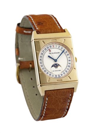 JAEGER LE COULTRE Calendario con fasi di luna, ref. 400.7.20, anni '90 38x25...