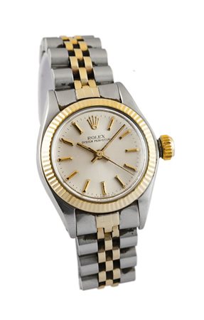 ROLEX "Oyster Perpetual", ref. 6719, misura lady, anni '70 Diam 26 mm Cassa...