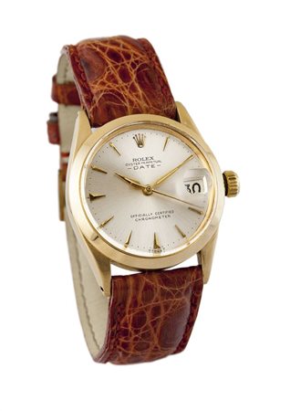 ROLEX "Oyster Perpetual Date", ref. 6624, anni '60 Diam. 31 mm Cassa Oyster...