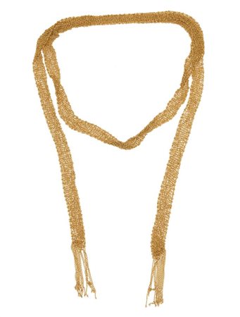 CALGARO Peso gr 86,8 Lunghezza cm 113 Lunga collana, in oro giallo, firmata...