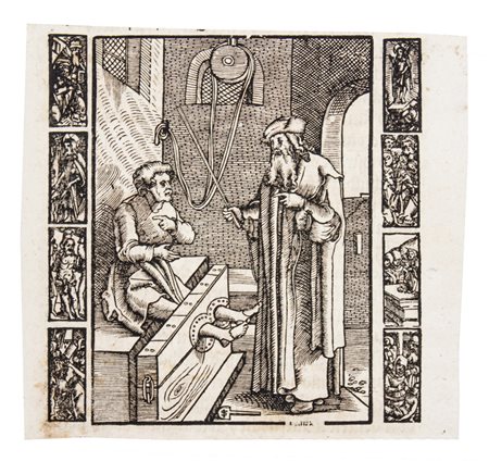 Lotto di 43 xilografie di vari autori e soggetti. Lotto di 43 xilografie fra...