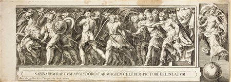 Cherubino Alberti Lotto di cinque incisioni. Bulino. mm 160/183x400/487. Le...