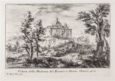 Paolo Anesi Lotto di due tavole da Varie vedute di Roma antica e moderna...