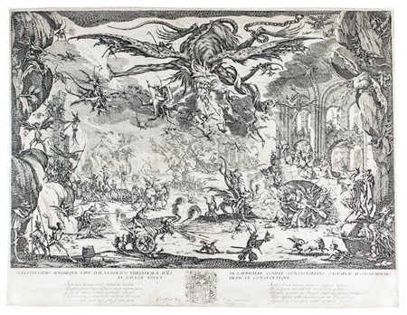 Jacques Callot Le tentazioni di Sant'Antonio.1635Acquaforte. mm 357x465....