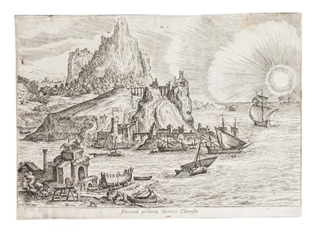 Philips Galle Lotto di due tavole da Ruinarum Varii Prospectus Ruriumque...