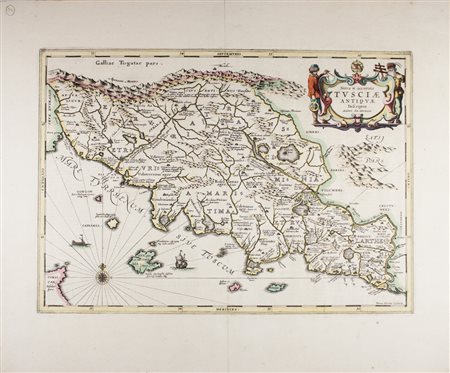 Johannes Janssonius Nova et accurata Tusciae antiquae...descriptio autore ab...