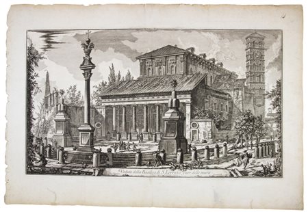 Giovanni Battista Piranesi Veduta della Basilica di S. Lorenzo fuor delle...