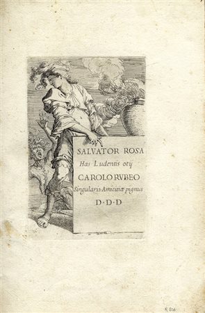 Salvator Rosa SALVATOR ROSA/Has Ludentis otij/CAROLO RUBEO/Singularis...