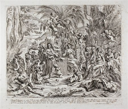 Pietro Testa Allegoria della Pittura.1637-1638.Acquaforte. mm 285x332.Foglio:...