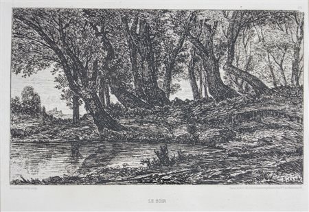 Bartolomeo Ardy Le soir. Acquaforte. mm 190x280. Foglio: mm 325x480. Giubbini...