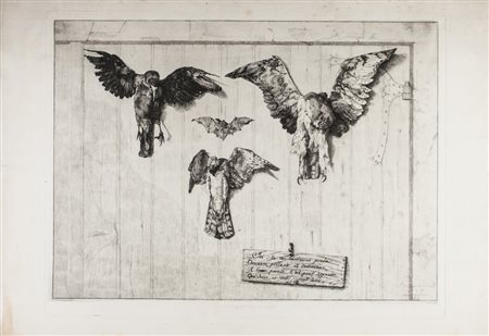 Félix Bracquemond Le haut d'un battant de porte.1852-65.cquaforte e...