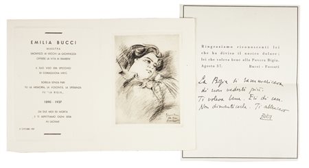 Anselmo Bucci Lotto di 5 incisioni.1921, 1925, 1937.Lotto composto di 3...