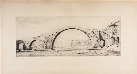 Bruno Croatto Borgo a Mozzano Val di Serchio Ponte del diavolo. Puntasecca....