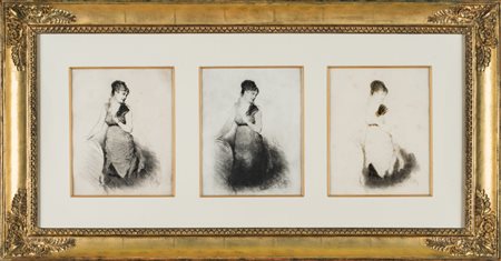 Giuseppe De Nittis Gabrielle. 18763 prove uniche di stampa provenienti dallo...