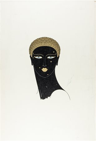 Erté [pseud. di Romain de Tirtoff] The queen of Sheba.1927Litografia in nero,...
