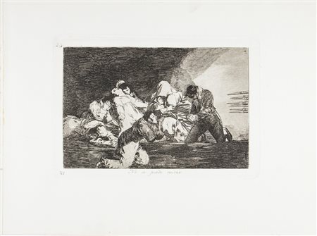 Francisco Goya y Lucientes No se puede mirar.1903Acquaforte, lavis,...