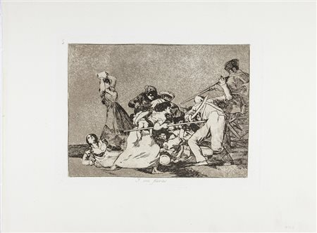 Francisco Goya y Lucientes Y son fieras.1903Acquaforte, acquatinta e...