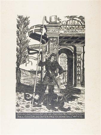 Bruno Marsili (detto Bruno Da Osimo) Due xilografie.19401) San Giorgio. 1940....