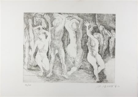 Augusto Murer Lotto di 5 acqueforti.19705 acqueforti. mm 240x320. Fogli:...