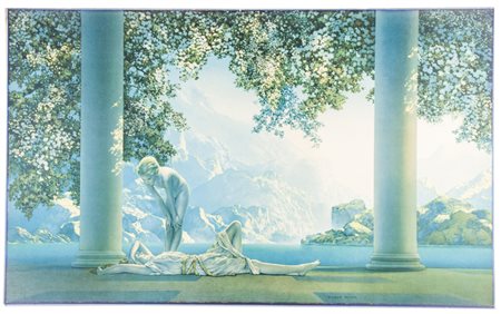 Maxfield Parrish Daybreak.1922Litografia a colori. mm 465x770. Daybreak è un...