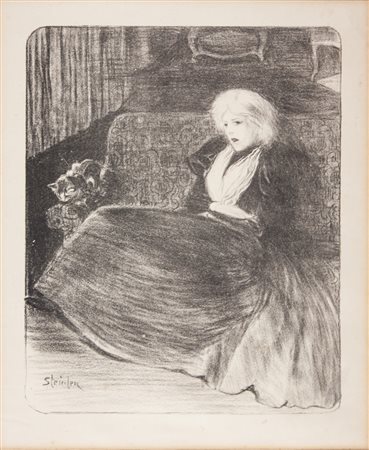 Théophile Alexandre Steinlen Due litografie per Chansons de femmes di Paul...