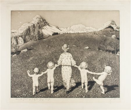 Joseph Uhl Wenn der Fruhling auf die Berge steigt (Se la Primavera sale sui...