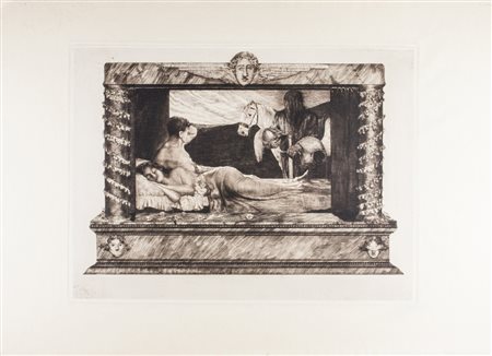 Joseph Uhl Morgendammerung (Alba).1913Puntasecca e acquaforte. mm 300x400....