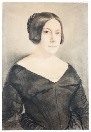 Gerolamo Induno Lotto composto. Ritratto di signore. Ritratto di signora. 1)...