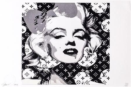 DEATH NYC (1979) Monroe black white, 2015 Serigrafia Cm 32x45 Firma,...