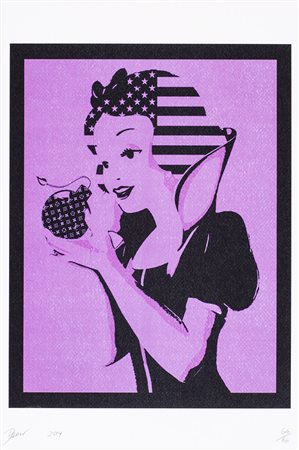 DEATH NYC (1979) Snow white pink, 2014 Serigrafia Cm 45x32 Firma, datazione e...