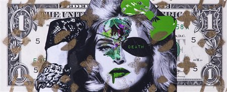 DEATH NYC (1979) Senza Titolo, 2016 Tecnica mista su banconota americana Cm...
