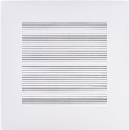 FRAN&Ccedil;OIS MORELLET (1926-2016) Senza Titolo Serigrafia Cm 70x70 Firma e...