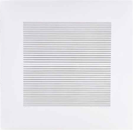 FRAN&Ccedil;OIS MORELLET (1926-2016) Senza Titolo Serigrafia Cm 70x70 Firma e...