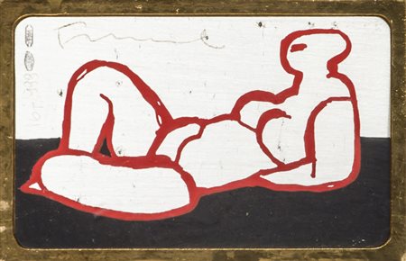 SALVATORE FIUME (1915-1997) Statua Silverografia Cm 4,5x7 Firma e numerazione...