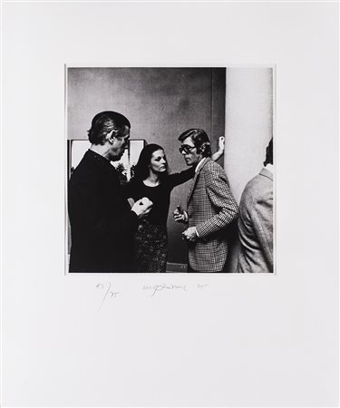 URS LUTHI Un'isola nell'aria, 1975 Fotografia applicata su cartoncino...