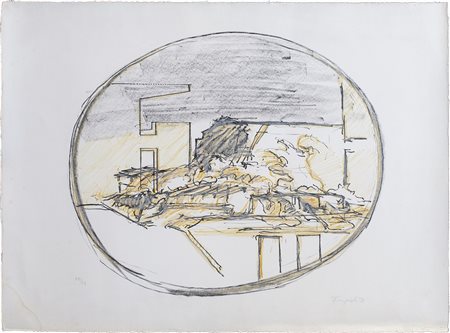 ATTILIO FORGIOLI (1933) Senza Titolo, 1971 Litografia Cm 40x54 Firma,...