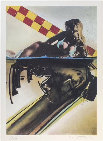 GIANNI BERTINI (1922-2010) Senza Titolo, 1984 Litografia Cm 60X44 Firma,...