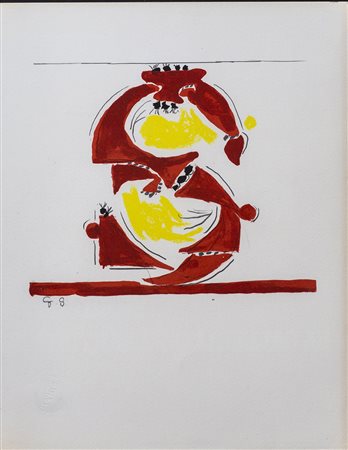 GRAHAM SUTHERLAND (1903-1980) Senza Titolo Fotolitografia Cm 29,5x23,5 Firma...