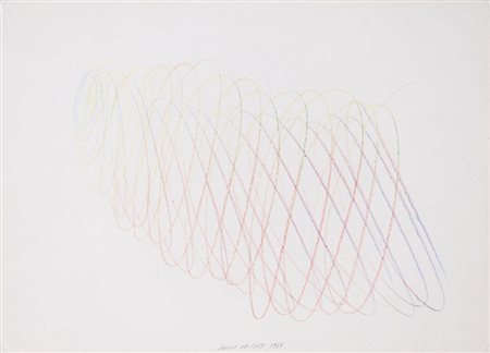 AMALIA DEL PONTE (1936) Senza Titolo, 1988 Pastelli colorati su carta Cm...